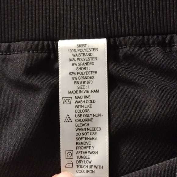 Cypress Club EUC Large black & white skort with front side and back pockets - Picture 7 of 7